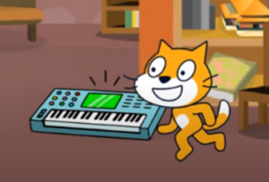 子猫がピアノ