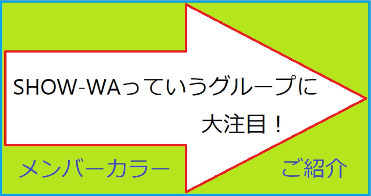 SHOW-WAﾒﾝﾊﾞｰｶﾗｰを徹底解説！簡単なﾌﾟﾛﾌｨｰﾙも(身長,年齢など)