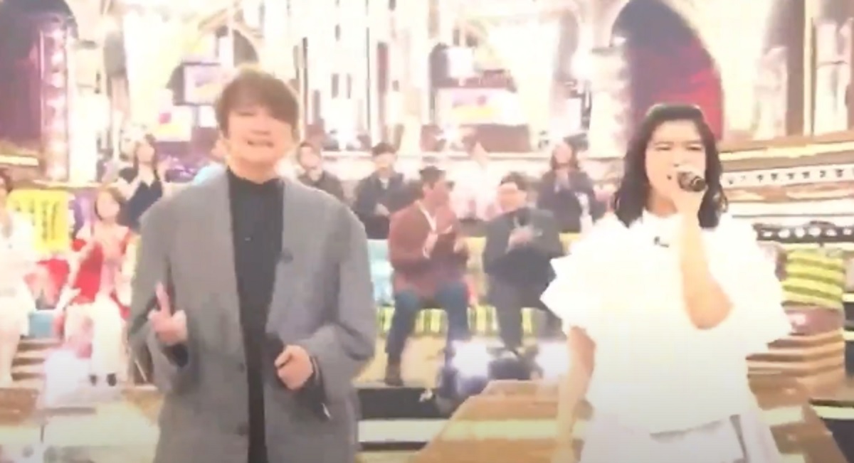 住田愛子が近藤真彦とテレビ東京で共演した時の動画。「ギンギラギンにさりげなく」