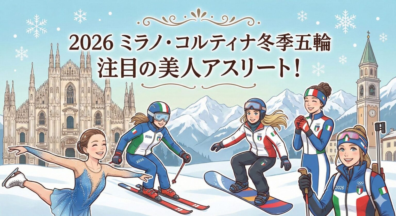 【2026冬五輪】美人アスリートの活躍まとめ！実力も美貌も兼ね備えた注目選手たち